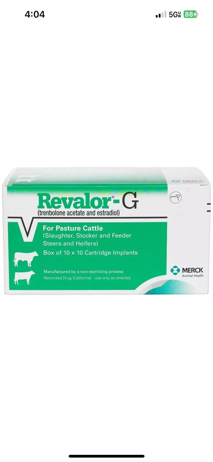 Revalor G Cattle Implants