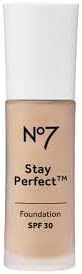 Boots No7 Stay Perfect Foundation 30ml - Calico