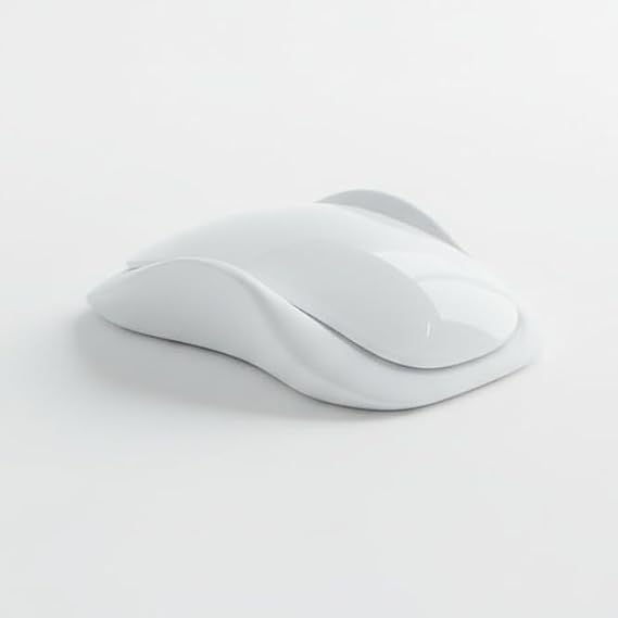 Ergonomic Wave Grip Attachment Compatible with Magic Mouse 2 - Enhanced Comfort, Snap-On Design, Better Control & Reduced Fatigue (White)