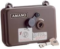 Amano Watchman's Clock: Secure, Easy to Use, Quartz Accuracy, ID Registration, Carbonless Imprint, Battery Operated (PR-600)