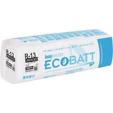 Knauf 1320 SQFT 8 Bags of R 13 Unfaced 23 by 93 Fiberglass Batt Fits 2X4 Interior Walls, Sound