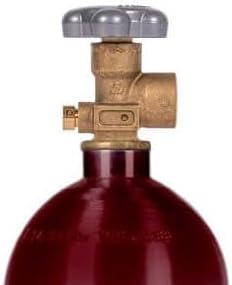 New 15 Cu Ft Aluminum Nitrogen Cylinder, CGA580 Valve, DOT Approved, Lightweight Industrial Gas Tank