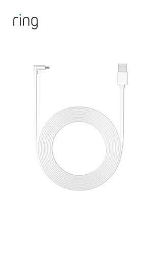 Ring 10 ft. USB-A to USB-C Power Cable Compatible with Indoor Cam Plus, White