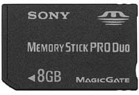 Sony MSXM8GS 8 GB Memory Stick PRO Duo (Retail Package)