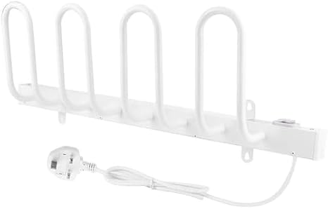 Wall Mounted Electric Shoes Dryer, Boot Warmer and Glove Dryer, Quick Drying Heater Rail Rack for 2 Pairs