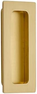 Emtek 220304US4 Emtek 220304 Modern Rectangular 4 Inch Tall Rectangular Flush Door Pull