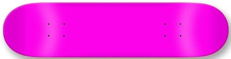 Moose Blank Skateboard Deck, Neon Pink, 7.5-Inch