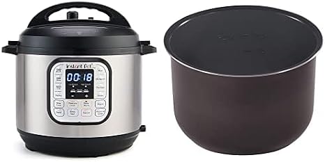 Instant Pot Duo Mini 7-in-1 Electric Pressure Cooker, Sterilizer, Slow Cooker, Rice Cooker, Steamer, Saute, Yogurt Maker, and Warmer, 3 Quart, 11 One-Touch Programs & 3 Quart Ceramic Cooking Pot