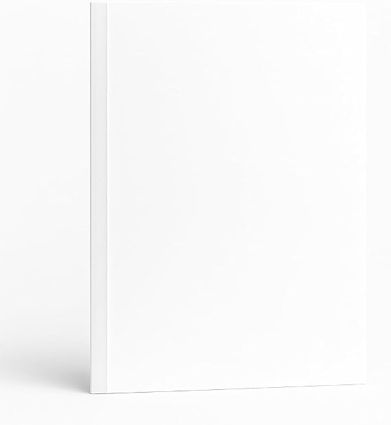 A4 White Thermal Covers, 1.5mm, Clear Front, Leathergrain Back, Pack of 50