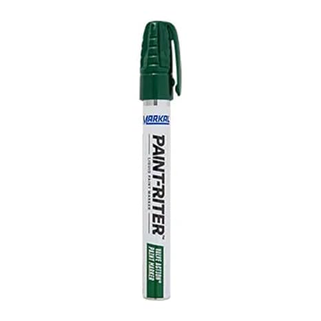 Markal 96826 Valve Action Liquid Paint Marker with 1/8" Bullet Tip, Green (12 Markers)