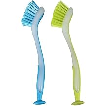 Vctitil 2Pcs Pot Brush,Kitchen Scrub Brushes,Durable Dish Scrubber with Stiff Bristles,for Sink Kitchen Pot Pan Plate Cleaning,Kichen Tool(2pcs)