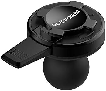 Rokform Universal 1 Ball Adapter Motorcycle Phone Mount, Safely Secures Any Twist Lock Case with Aluminum Lever Lock, Phone Holder Bike Mount (Black)