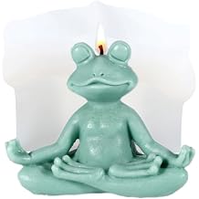 XIAOSHUI Yoga Frog Candle Molds Frog Silicone Candle Mold Passover Frog Resin Casting Mold for Candles Home Decorate Mold Candles Making Aromatherapy Gypsum Clay Craft