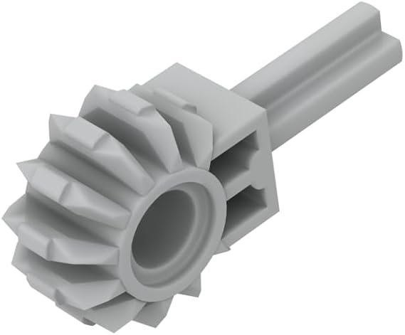 Gobricks 24014 Technic Arm with Gear 8 Tooth and 1.5L Axle, 10 pcs