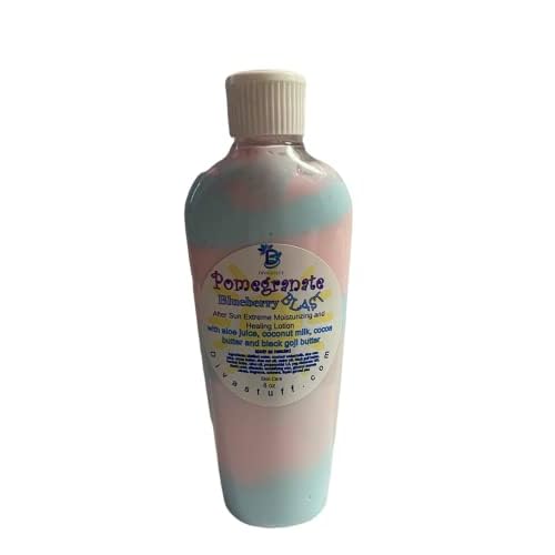 Diva Stuff After Sun Nourishing, Healing and Moisturizing Cream, No Peel, Pomegranate & Blueberry Scent, 8 oz