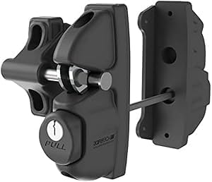 Safetech Hardware Key Lockable Two Sided Gate Latch with Double Hook
