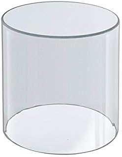 Clear Round Acrylic Cylinder - 10" D x 10" H