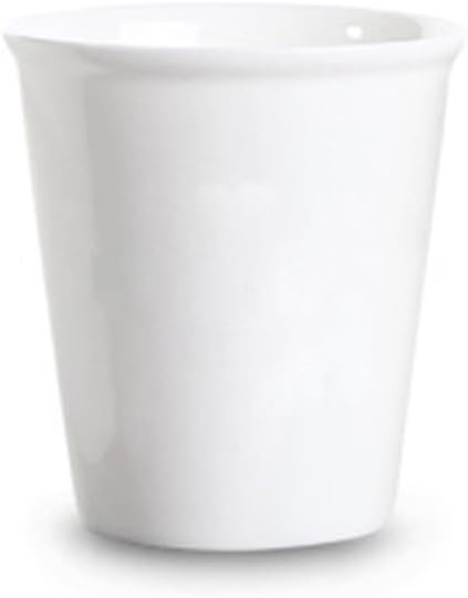 Paper Cup Design Ceramic Mug Eco-Friendly Reusable Cup, Minimalist Home & Office Use. (White & 280 ml)
