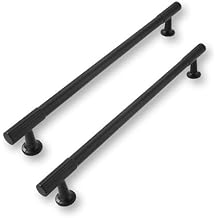 2 Pack 8inch(203mm) Center to Center Matte Black Cabinet pulls Solid Heavy-Duty Kitchen Cabinet Handles Drawer Pulls Cupboard Hardware for Cabinets