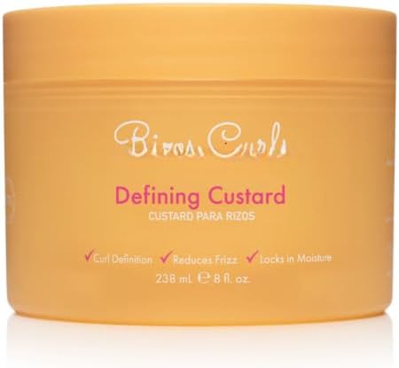 RIZOS CURLS Defining Custard Gel 8oz (for hair) - with a comb