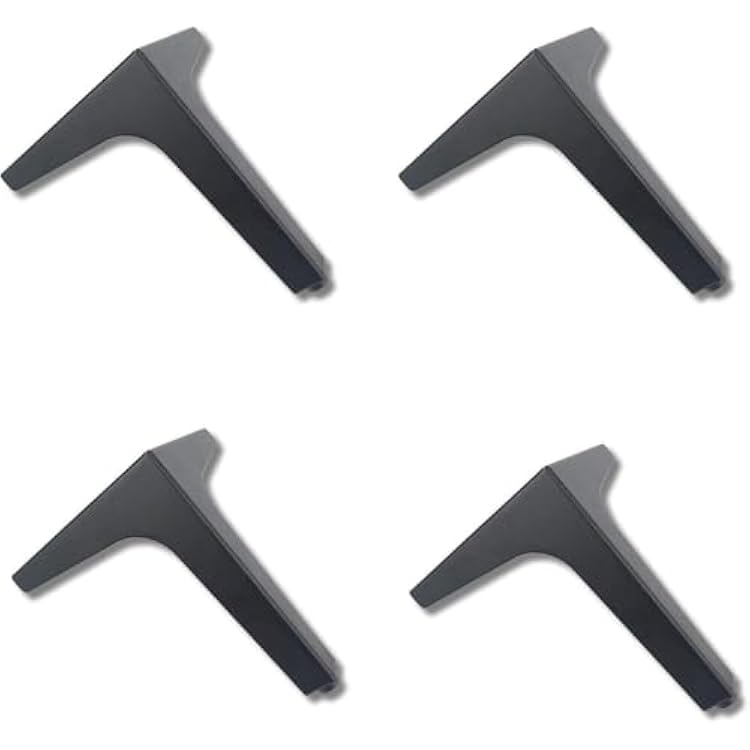 Furniture feet,Set f riangle egs or urniture,Replacement etal able eet,Sofa ouch egs,DIY ardware ccessories,for itchen upboard eds hairs offee V abinet esk with crewsgold17cm olorBlack,15cm