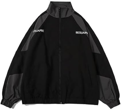 Varsity Jacket Women Harajuku Hip Hop Coats Unisex Vintage Cargo Jackets Bomber Lightweight Jackets