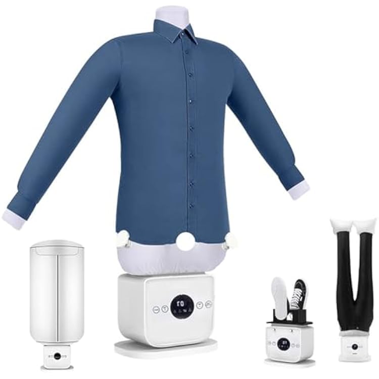 Automatic Steam Iron,New Upgraded Touched Hands-Free Automatic Ironing Machine,8 Minutes Quick Ironed Dry,Clothes Dryer and Hands Wrinkle Remover for Trousers,T-Shirts & Shoes C