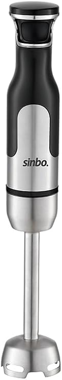 Sinbo SHB-7512 El Blenderi 1000W Paslanmaz Çelik Gövde Turbo Fonksiyonlu Çok Kademeli Hız Ayarlı Dört Bıçaklı Metal Ayak