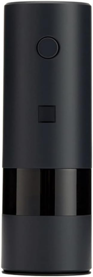 Gravity Electric Salt and Pepper Grinder Set,Automatic Mill Pepper And Salt Grinder Spice Salt Pepper Grinder Adjustable Coarseness Mill (Color : Black)
