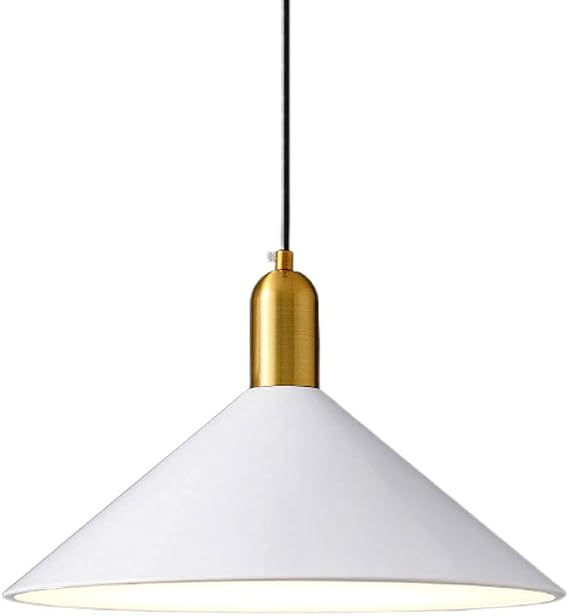 Simplicity Wrought Iron Chandelier,E27 Single-Head Hanging Lamp,Creative Personality Conical Pendant Light,Living Room,Balcony, Decorative Lighting Fixtures