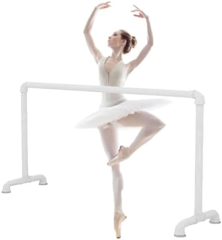 Ballet Barre, Ballet Barre Steel Black White Multiple Sizes(White,1.5M/5FT)