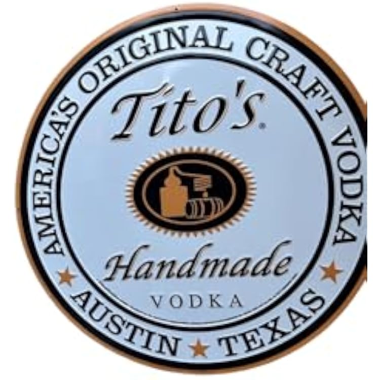 Titos Signature XL Round Tacker Pub Sign