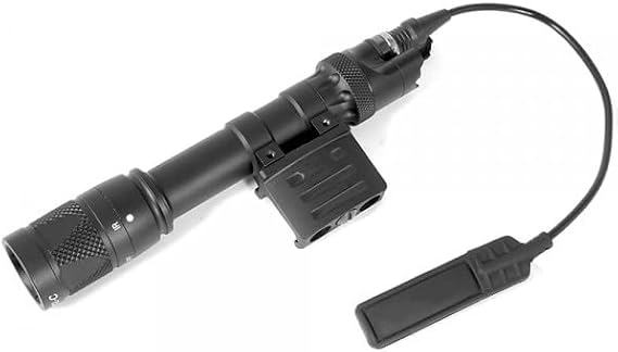 M612V Mini Scout Flashlight Torch Light,200 Lumens LED Whitelight Flashlight,with Remote Pressure Switch & Replaceable Mounting Dual Function Tail Cap Constant/Momentary Modes,for Standard 20MM Rail