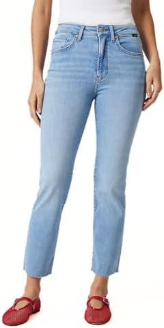 Mavi Womens Viola High Rise Straight Leg Jeans