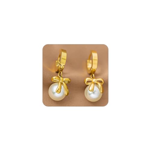 FUTIMELY Pearl Earrings for Women Cute Gold Pearl Drop Dangle Earrings Long Tassel Dangling Bridal Wedding Jewelry Gifts