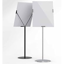 LXHELIVERY 1pc Poster Display Holders, Floor Stand Adjustable Sign Holder, for Business Trade Show Aluminum Sign Picture Frame(Silver,52x70x164 cm)