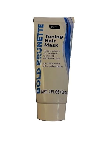 Bold Brunette Toning Hair Mask, Color Enhancing Treatment, Hydrating and Shine Boosting Formula, 2 fl oz