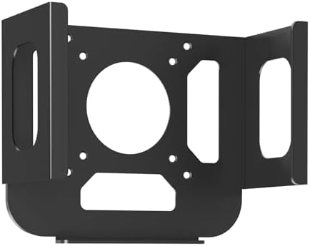 Metal Mount for Mac Studio VESA Wall and Under Desk Mount Compatible with Mac Studio M4 Max M3 Ultra M2 M1 Max and Ultra Under Desk Holder Bracket for Mac Studio with Cable Ties and Screws
