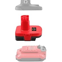 Adapter for Craftsman 19.2v Old Style Cordless Tools Compatible with Craftsman 20V V20 New 20v Batteries(Not Include Power Tools and Batteries) RED