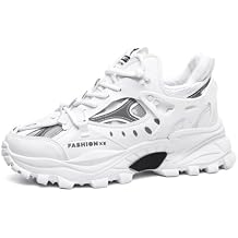 Mens Fashion Leather High-Top Platform Sneakers - Dual-Density Midsole Non-Slip Rubber Outsole, Round Toe Reinforcement - Ideal for Driving, Walking, Jogging & Tennis Training
