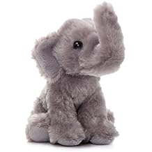 The Petting Zoo Elephant Stuffed Animal Plushie, Gifts for Kids, Wild Onez Babiez Wildlife Animals, Elephant Plush Toy 6 Inches