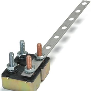 Automatic Reset Circuit Breaker Bus Bar For 8 Breakers Does Not Include Breakers Fits #10 Studs