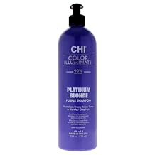 CHI Ionic Color Illuminate Shampoo, Platinum Blonde, 25 FL Oz