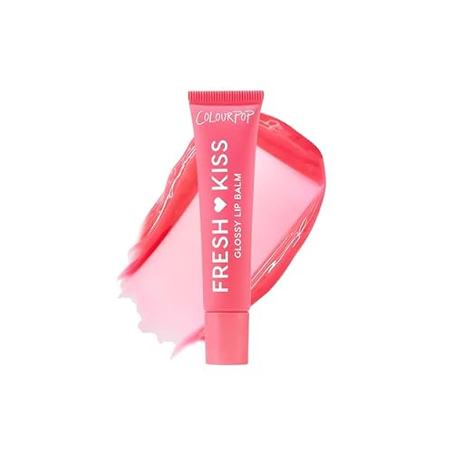 ColourPop Fresh Kiss Glossy Lip Balm - Hydrating Lip Care Enriched with Peptides, Hyaluronic Acid, Shea Butter & Vitamin E for an Ultra-Cushiony Formula - Watermelon Sugar 0.49 oz