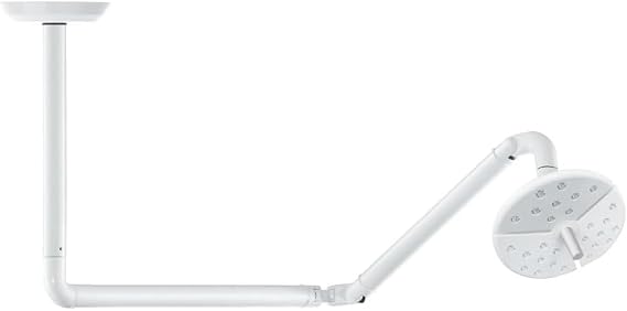 EustomA Ceiling LED Shadowless Lamp 50W Cold Light Adjustable Arm Examination Lamp 360 Rotation with Three Petal Lamp Head KD-2018D-1