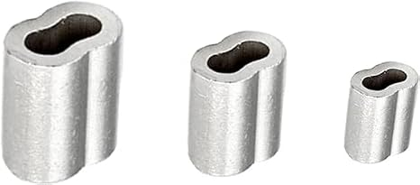 5/32" Aluminum Crimping Loop Sleeves (Sold in Sets) - Pack of 100 Pcs
