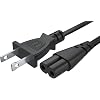10FT LG TV Power Cord for LG TV 24" 28" 32" 40" 43" 48" 49" 50" 55" 60" 65" 75" 80" 85" LCD HD Smart 4K TVs 2 Prong AC Power Cable, 43LH570A 55UH6090 55LH575A 55UH6030 32LH500B Replacement Cable
