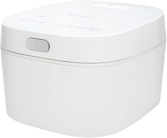 Buffalo SMART COOKER Induction Heating IH Rice Cooker and Warmer, 1 L, 5 cups of rice, Non-Coating inner pot, Efficient, Multiple function, White (5 cups)