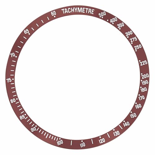 Ewatchparts Bezel Insert Compatible with Omega Speedmaster Tachymetre 3513 3523 Day Date 1151 1152 Brown
