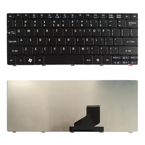 Yuchao Replacement Keyboards US Version Keyboard for Acer Aspire One D255 D256 D257 D260 D270 ZE6 532 532H 521 522 EM350 N55C ZH9 E100 AOE100 P0VE6 ZE7 Computer Accessories